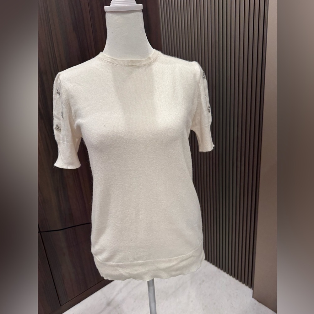 Zara Cream Short Sleeve Women's Tee